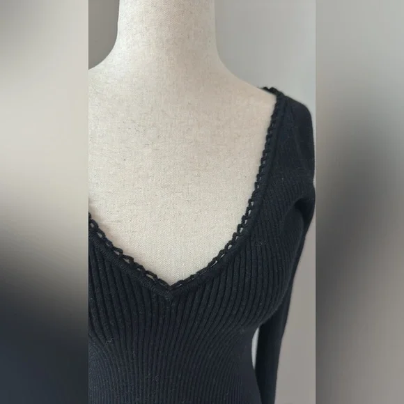 🔮 Sezane 🔮 Nour Dress Black - Size XS EUC - Picture 5 of 14